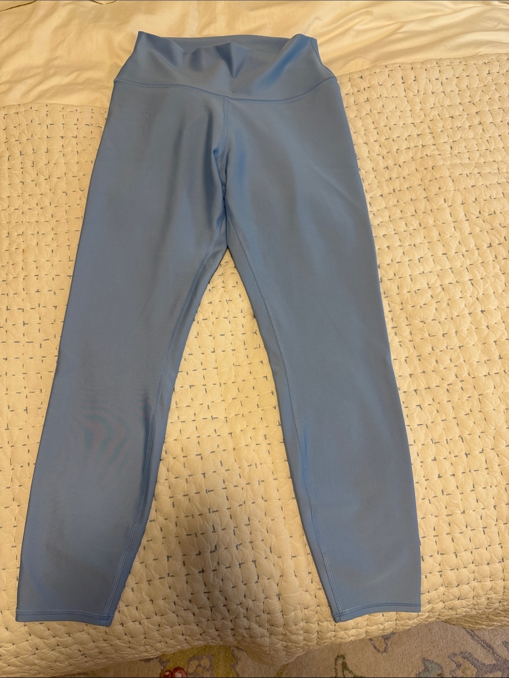 ALO Yoga Light Blue High-Waist Leggings full length